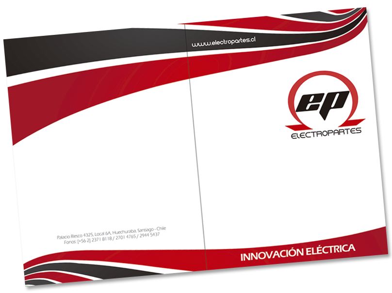 Carpeta corporativa Electropartes