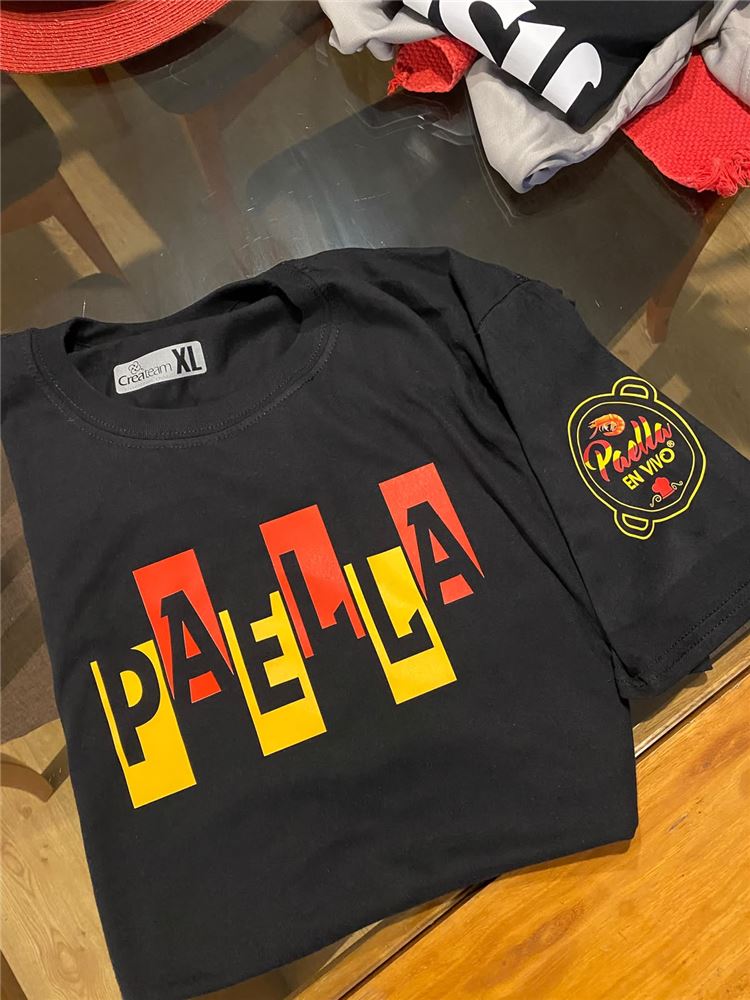 Poleras estampadas Paella En Vivo