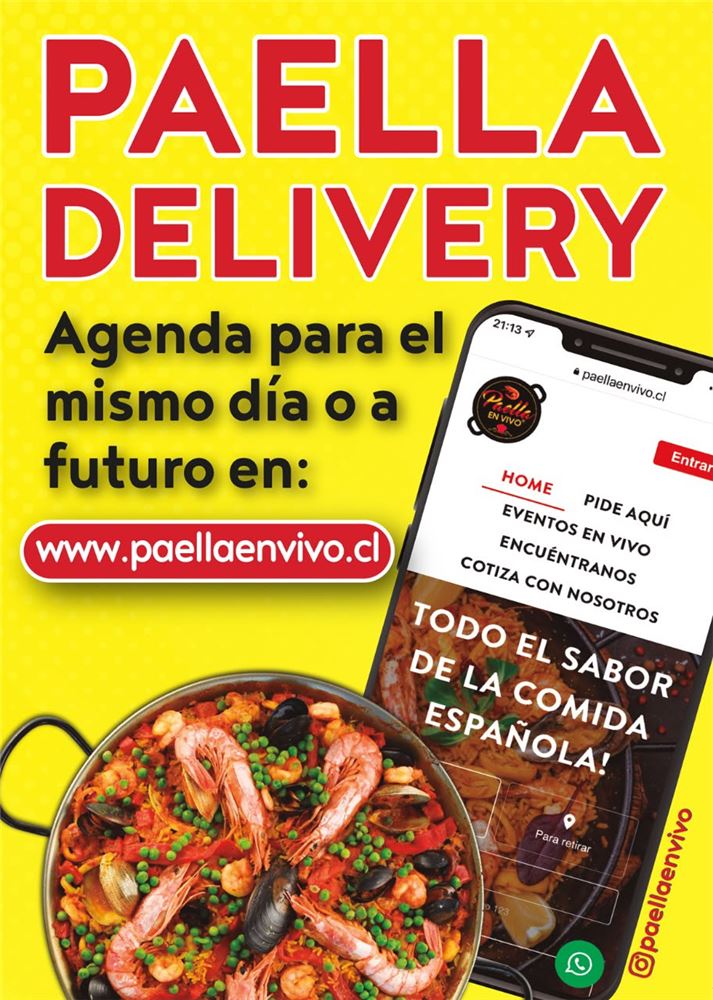 Flyer Paella En Vivo